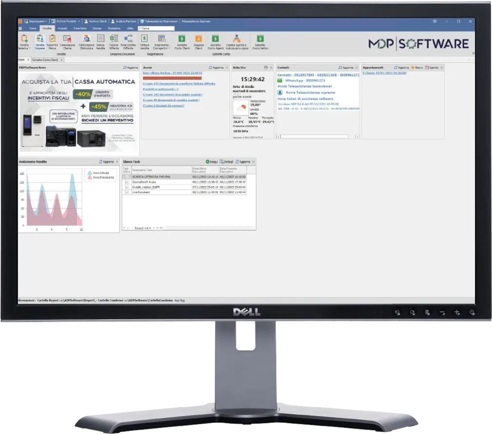 schermata mdp gestionale